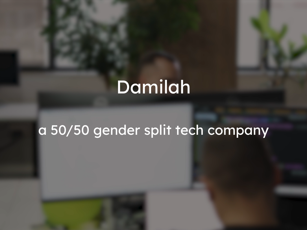 A gender-balanced tech company 